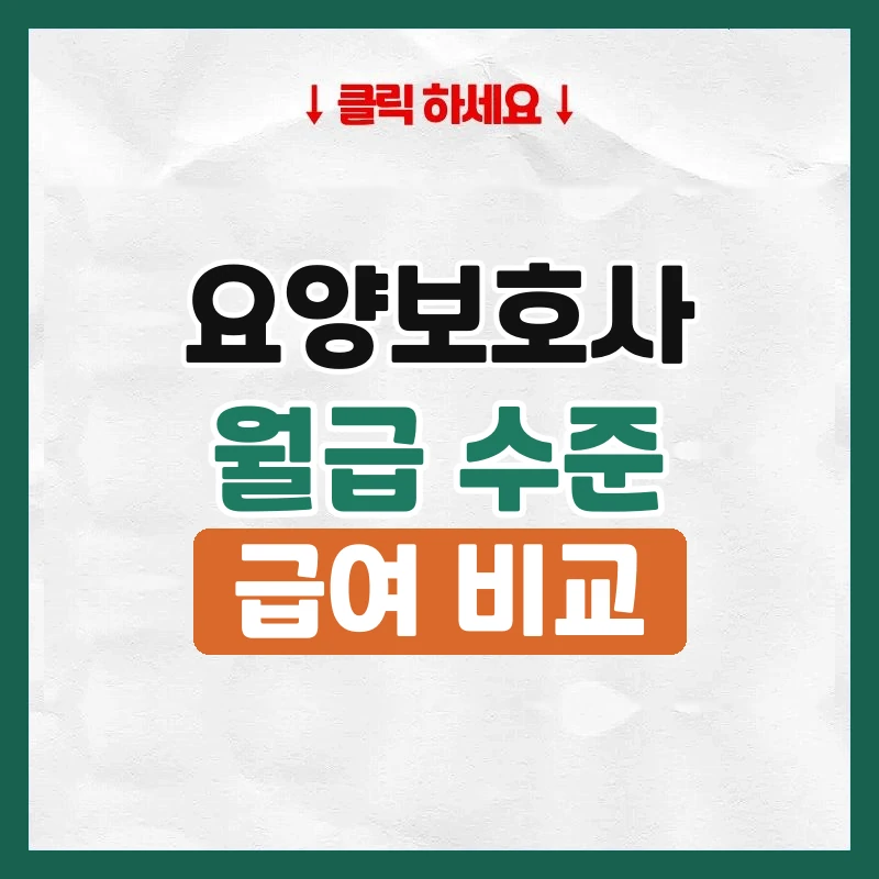 요양보호사 월급