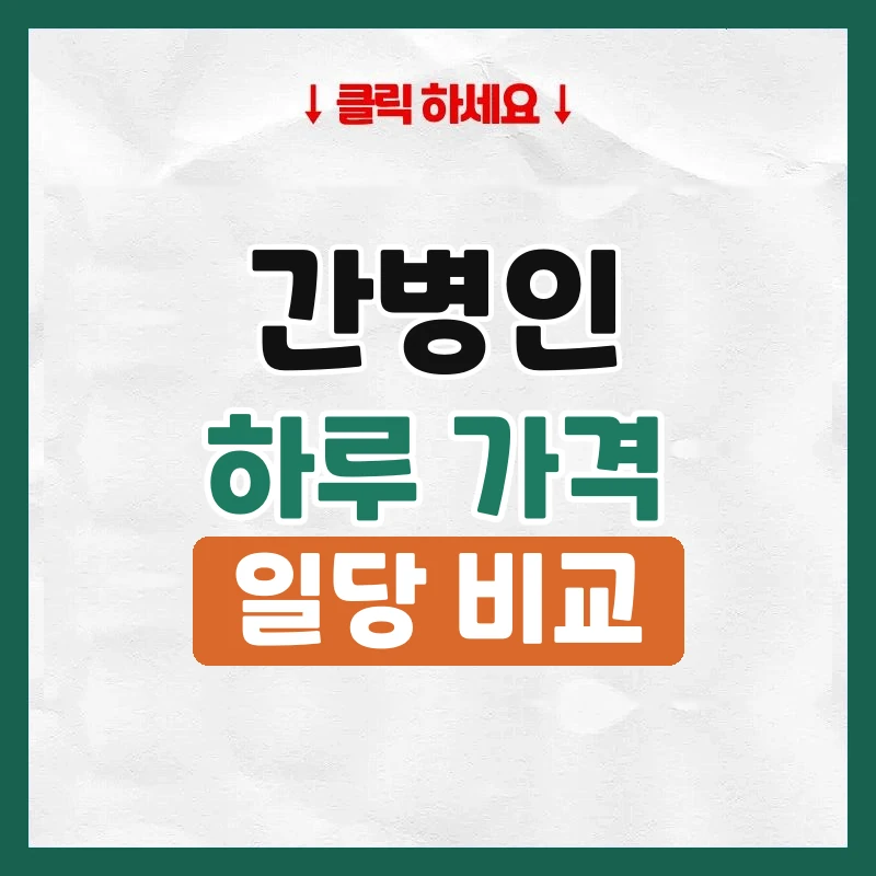간병인가격